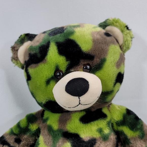 Build A Bear Camouflage Plush Bear - Picture 3 of 15